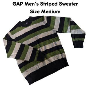 GAP Men's Striped Sweater Size Medium